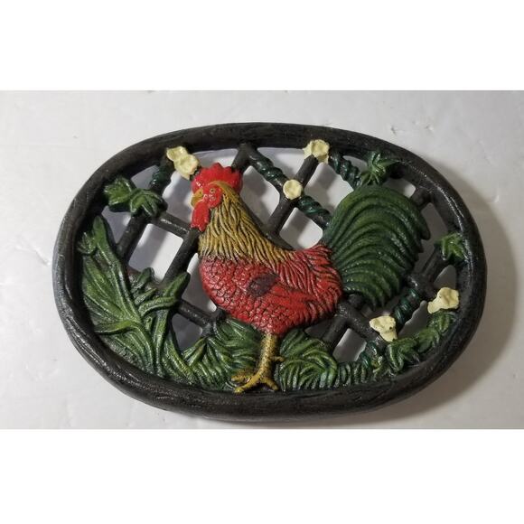 Wrought iron rooster trivet (1.1279) - Picture 2 of 7